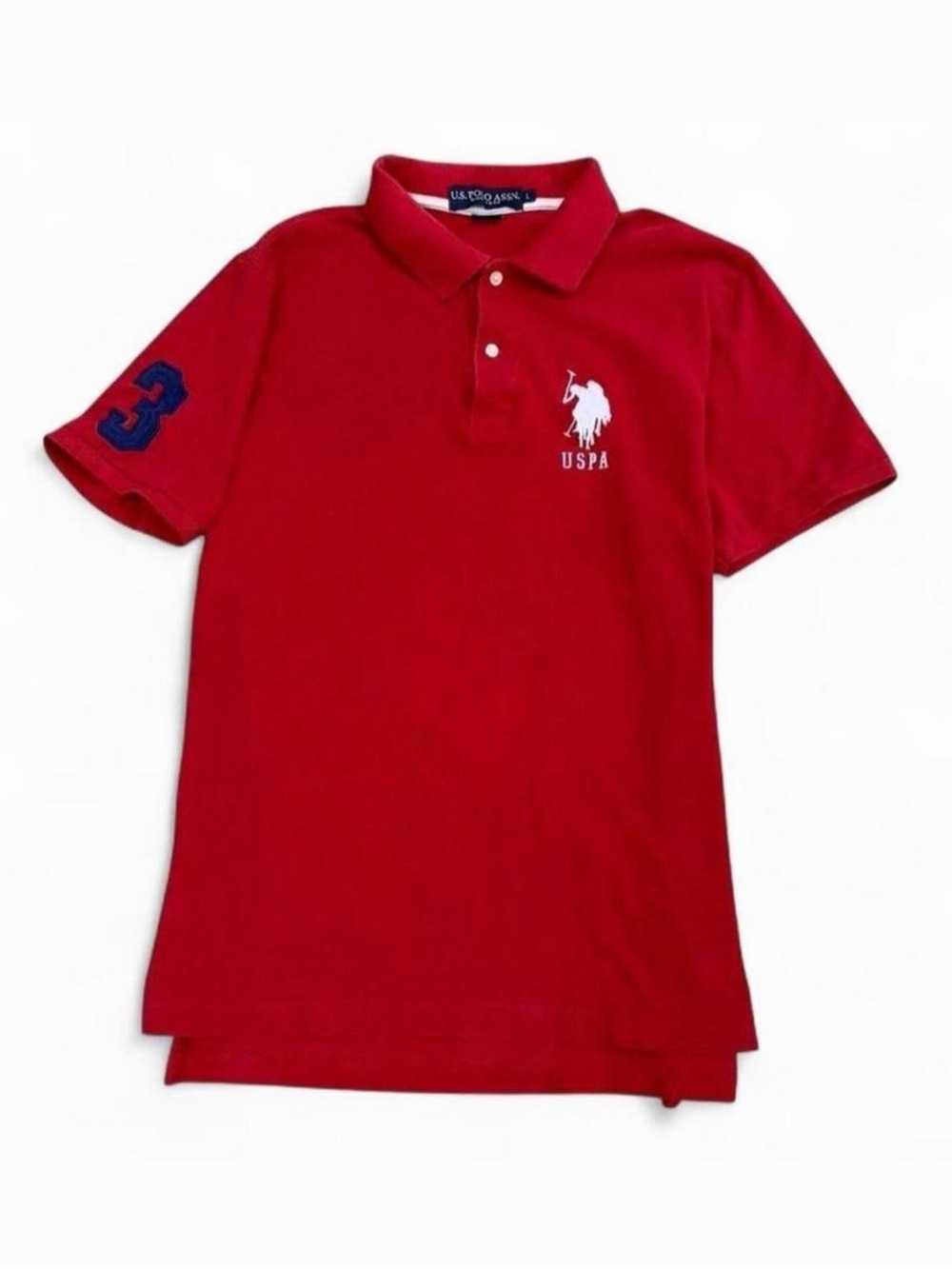 Y2K U.S. Polo Assn. red polo shirt
